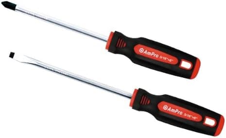 AMPRO T32217 5/16 by 8-Inch Slotted Screwdriver