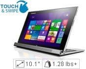 Lenovo IdeaTab Miix 2 10 10" Full HD 64GB Tablet with Detachable Keyboard Dock Bundle - Light Silver - Intel Atom Z3740 (1.33GHz 2MB) Windows 8.1