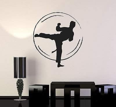 V-studios Wall Sticker Vinyl Decal Karate Fight Martial Arts Jiu Jitsu Motivation 004ig