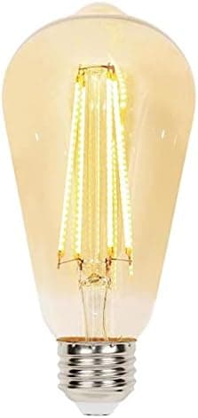 Westinghouse Lighting 5317800 6.5 Watt (60 Watt Equivalent) ST20 Dimmable Amber Filament LED Light Bulb, Medium Base