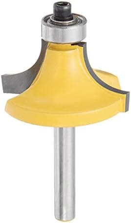 Aoher 1/4 Inch Shank 3/4 Inch Radius Carbide Round Over Edging Router Bit Woodworking Cutter