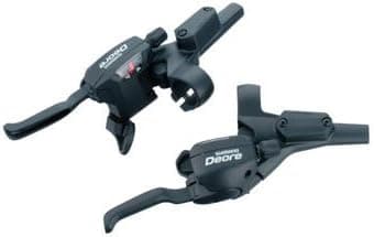 Shimano ST-M535 Deore Dual Control Disc Shift/Brake Lever 9 Speed Set, Black