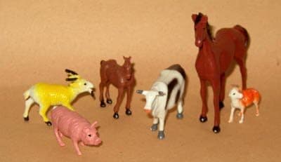Creative Time Create-A-Mission California Mission Miniatures Farm Animals (7001)