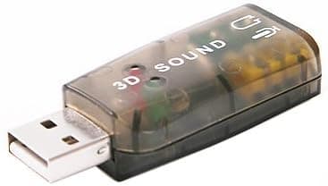 Generic External 5.1 USB 3D Audio Sound Card Adapter for PC Desktop Notebook Laptop