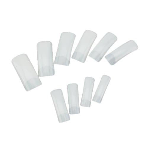 500pcs Pro Natural Nude French False Acrylic UV Gel Nail Art Half Tips DIY Salon