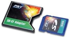 Compact Flash/Secure Digital Adapter with 16 MB SD Card