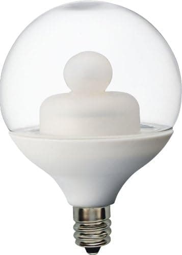 GE Lighting 68170 Energy smart LED 4.5-Watt (25-watt replacement) 270-Lumen G16.5 Light Bulb with Candelabra Base, 1-Pack