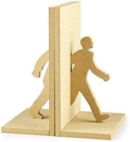 Wooden Decorative Bookends - Walking Through the Books