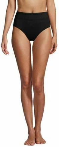 Lands' End Women's Tummy Control High Waisted Bikini Bottoms