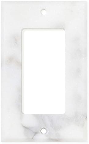 Italian Calacatta Gold Marble Switch Plate Cover, Polished (Single Rocker)