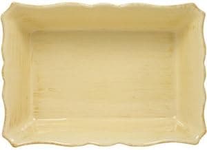 CorningWare Traditions 3-Quart Oblong Lasagna Dish, Distressed Yellow
