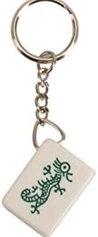 Four Real Mah Jong Tile Key Chains