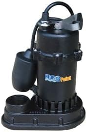 HidroPoint Sump Pump, Submersible Cast Iron with Tethered Float Switch - 115 V, 1/2 HP