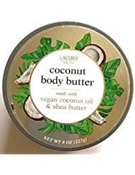 Lacura Body Care Coconut Body Butter Made with Vegan Coconut Oil and Shea Butter 8oz