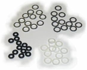 Arrow POINT & BROADHEAD LOCK WASHERS - By Cir-Cut Archery Products - 1 Dz. - (ALUMINUM)