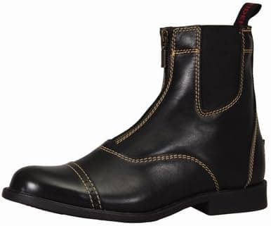 TuffRider Women's Natasha Front Zip Paddock Boots with Metal Zipper