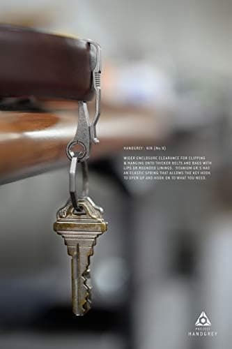 Handgrey KIN/Titanium Key & Belt Hook Everyday Carry