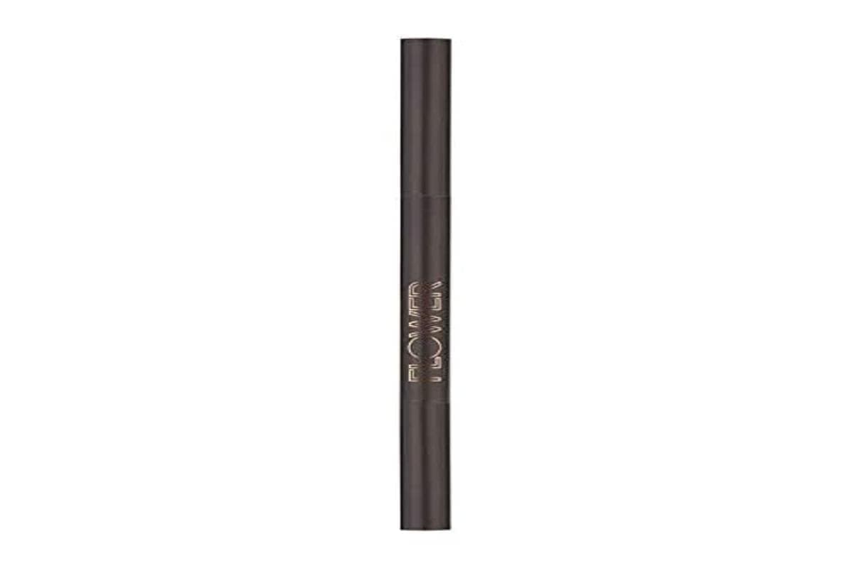 Flower Beauty Draw The Line Eyebrow Pencil - Long Lasting, Smudge Resistant, Natural Result Makeup w/ Vitamin E (Dark Brunette)