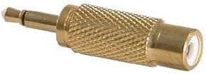 InstallerParts 3.5mm Mono Plug to RCA Jack Adapter Gold Plated