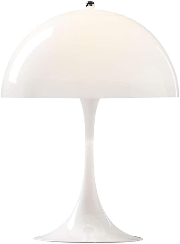 Bepuzz Mushroom Table Lamp Modern Bedside Mushroom Desk lamp Fixture with White Shade Plug in Nightstand Lamp Reading Lamp for Study Room Living Room Dining Room