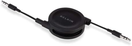 Belkin F3S004tt2.6-RTC Retractable Audio Cable for Apple iPod Touch - Speakers - Retail Packaging - Black