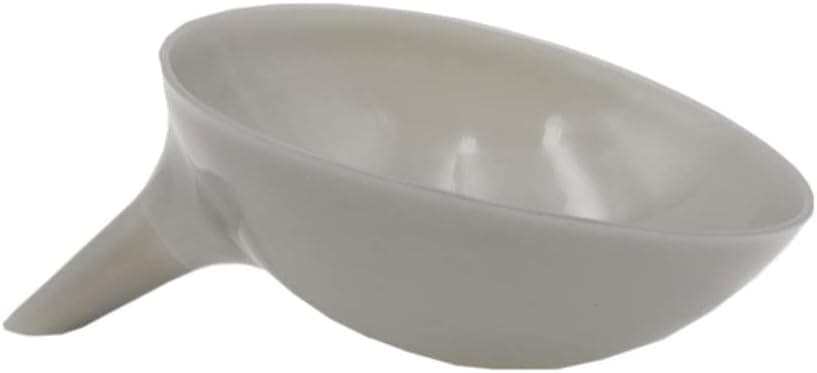 HESONOD Drain Bowl with Funnel, Multifunctional Strainer Bowls with Spout, Drainer for Pasta Fruits and Vegetables, Grey