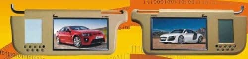 Pair of Brand New Tview T71sv-beige Universal 7-Inch Tft-lcd Display Sun Visor Monitors