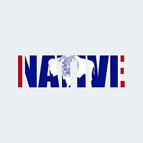 Wyoming Native Sticker FA Graphix Vinyl Decal WY Pride - 7.00 Wide