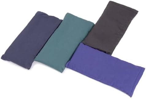 YogaAccessories (TM) Large Cotton Eye Pillow (Natural) - Purple