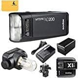 GODOX AD200 TTL 2.4G HSS 1/8000s Pocket Flash Light Double Head 200Ws with 2900mAh Lithium Battery+GODOX X1T-N TTL 2.4 G Wireless Flash Trigger Compatible for Cameras