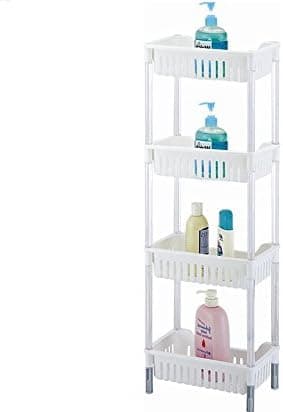 ABOVE EDGE 4-Tiered Plastic Storage Basket Shelves