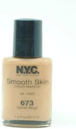 N.Y.C. SMOOTH SKIN LIQUID MAKEUP OIL FREE #H673U SPICED BEIGE