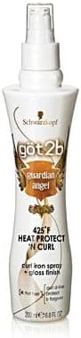 Got2b Guardian Angel Heat Protect N' Curl Iron Spray and Gloss Finish (Pack of 3)