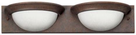 Good Earth Lighting G1132-ABZ-I Barrington Two Light Bathbar with Scavo Glass Diffusers, Antique Bronze