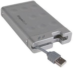 SimpleTech SimpleDrive 2.5" USB 2.0 External IDE HDD Enclosure (Silver) - Case Only, No Hard Drive Included
