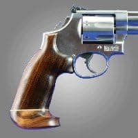 Hogue Hunting Grip Taurus Med. & Large Square Butt Tulipwood