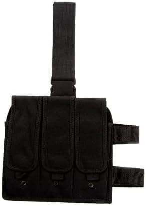 Ultimate Arms Gear Tactial Stealth Black Triple AK47 AK-47 AK74 AK-74 Magazine Ammo Drop Leg Mag Pouch Rig