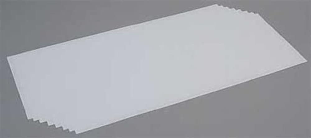 Evergreen Scale Models White Sheet .010 x 8 x 21 8 EVG9101 Plastic Building Supplies
