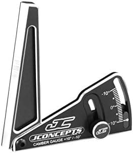 J Concepts 22832 Aluminum Camber Gauge, 85Mm Black
