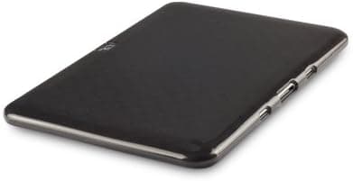 SAMSUNG GALAXY TAB 8.9 (P7300) SMOKE BLACK GEL SKIN CASE, WITH QUBITS-BRANDED MICROFIBER CLEANING CLOTH