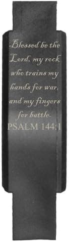 Tactical Trigger Guard (Screw Assembled) Laser Engraved Black Polymer Psalm 144:1