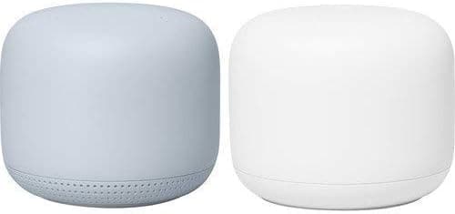 Google - Nest WiFi - WiFi Router (2-Pack in Mist) (Renewed)