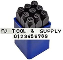 1/4" Number Metal Stamping Set
