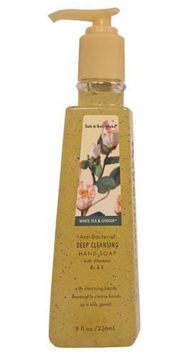 Bath & Body Works White Tea & Ginger Anti-Bacterial Deep Cleansing Hand Soap 8 oz