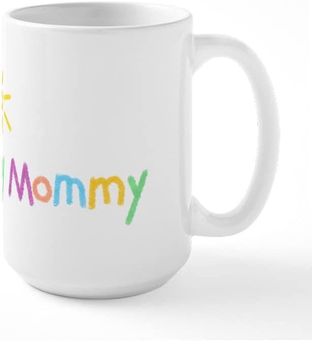 CafePress I Love My Mommy Ceramic Coffee Mug, Tea Cup 15 oz