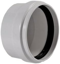 C PK 6 inch white pvc gasketed cap
