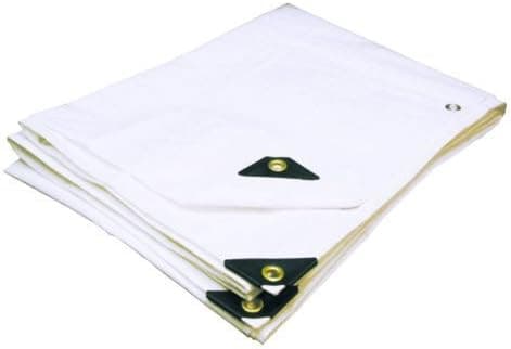 14'X14' Extra Heavy Duty White Tarp