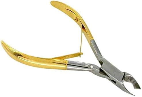 SE Double Spring Cuticle Nipper with Gold Plated Handle - SP30HHG