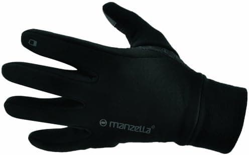 Manzella Power Stretch Touch Tip Glove, Black, Small/Medium