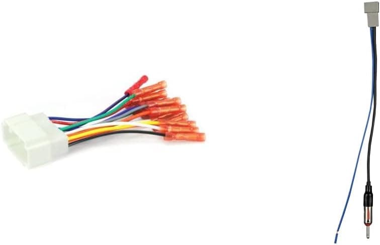 Scosche HA08BCB Compatible with Select 1998-08 Honda Power/Speaker Connector/Wire Harness & Metra Electronics 40-HD10 Factory Antenna Cable to Aftermarket Radio Receivers